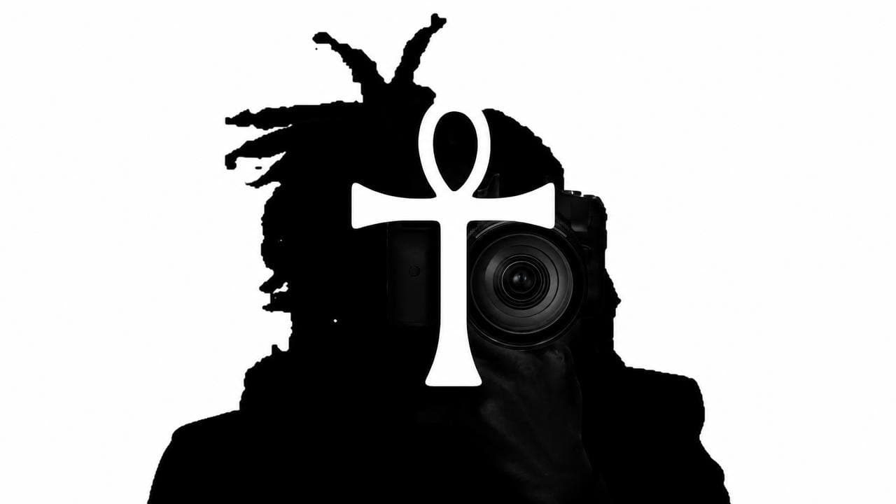 Hidden Camera Studios artwork combining a camera, a silhouetted figure, and a white ankh.